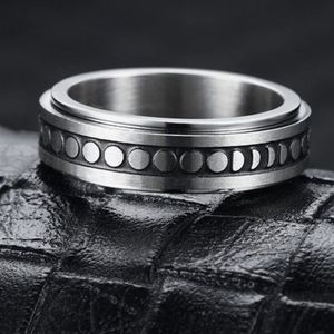 Moon phase fidget spinner ring NWT